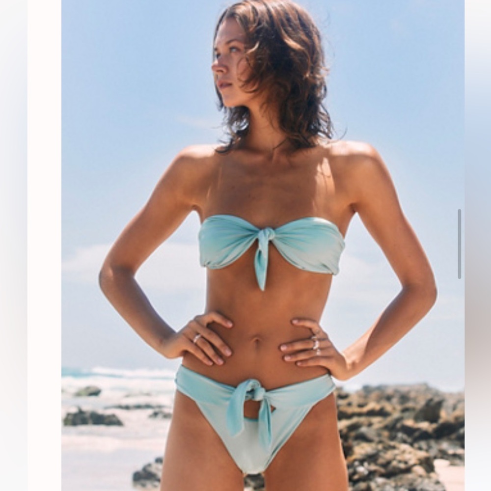 Free People Solid Tie Bikini Bottoms